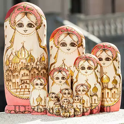 Professional Matryoshka shop formaldehyde-free air-dried basswood matryoshka imported 15 layers 1596