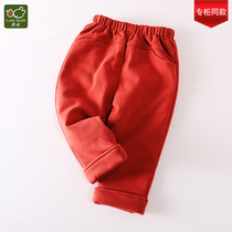 (Clearance 2 fold) Rabbi childrens clothing autumn and winter baby clothes boys casual elastic pants womens baby cotton pants