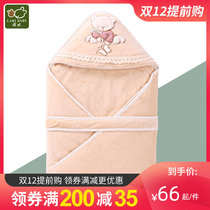 Rabbi infant supplies spring and autumn newborn huddled male and female baby swaddling thick cotton quilt winter package