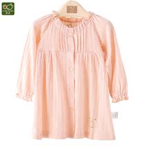 Rabbi childrens clothes baby clothes childrens home clothes nightgown spring and autumn cotton mens and womens babies