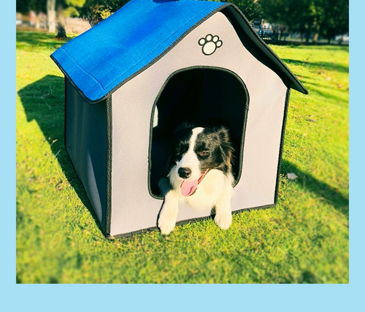 Doghouse ngoài trời mưa và không thấm nước Oxford vải nhà loại đi lạc phòng công viên di động cắn lớn cathouse - Cat / Dog hàng ngày Neccessities