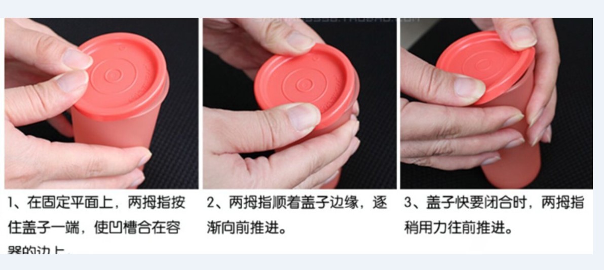 2 gói Tupperware Cup xác thực 140ML mini mờ chống rò rỉ QQ - Tách lock and lock bình giữ nhiệt