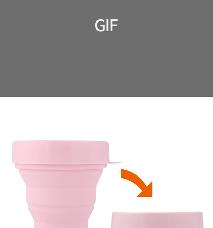 FaSoLa gấp cốc có thể thu vào silicone cốc nước súc miệng cốc di động ngoài trời cốc nhỏ uống bình nước giữ nhiệt cute