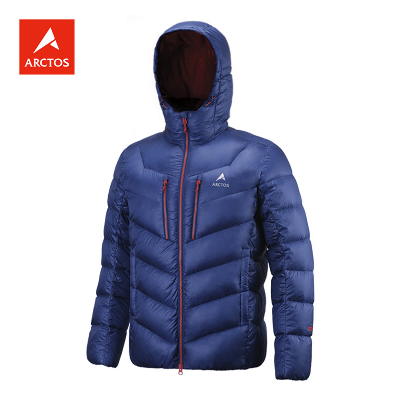 ARCTOS pole starry outdoor male and female windproof and warm thickened down jacket white goose down 700 fluffy bread 