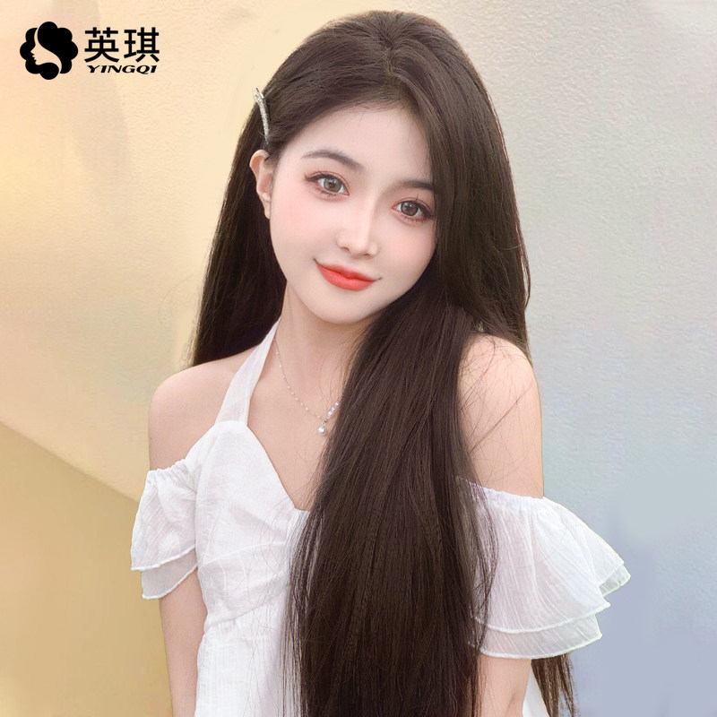 【限时福利价】英琪假发女长发全蕾丝辫zi发透气隐形全真发全头套值得买吗?_日常整顶假发_淘宝美妆网