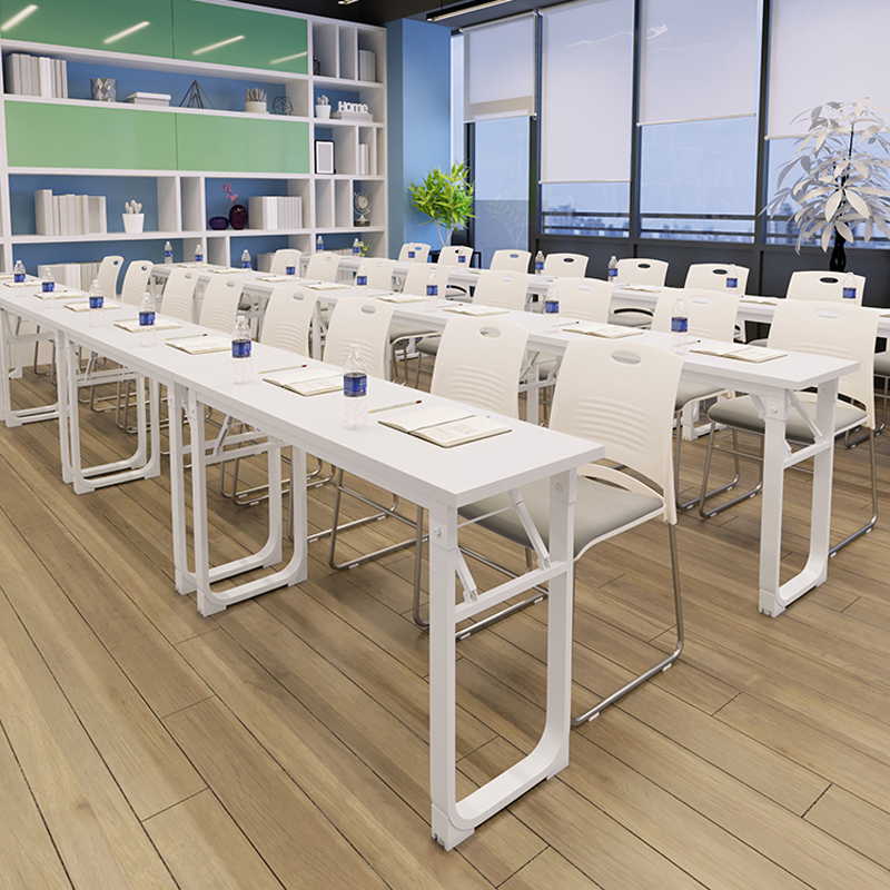 Folding Training Tables and Chairs for Educational Institutions, Student Tutoring Desks and Chairs, Tutoring Tables, Long Tables, Conference Tables, Desk Splicing