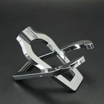 Silver pipe accessories Simple portable and practical single pipe holder stainless steel folding type