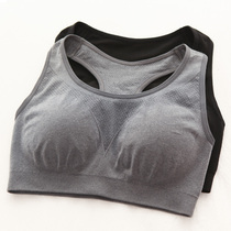 Sports underwear vest type shockproof bra hood No steel ring ultra-thin model cup breathable running female fitness anti-sagging