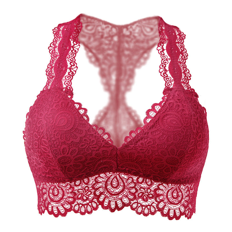 Full Lace Beauty Vest Style No Steel Ring Bra Ultra Slim NO MARK SLEEP SMALL BRA CUP GIRL LINGERIE BRA