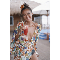 Huihui 100 % silk  light luxury silk double crepe 16 mm vacation dressing gown