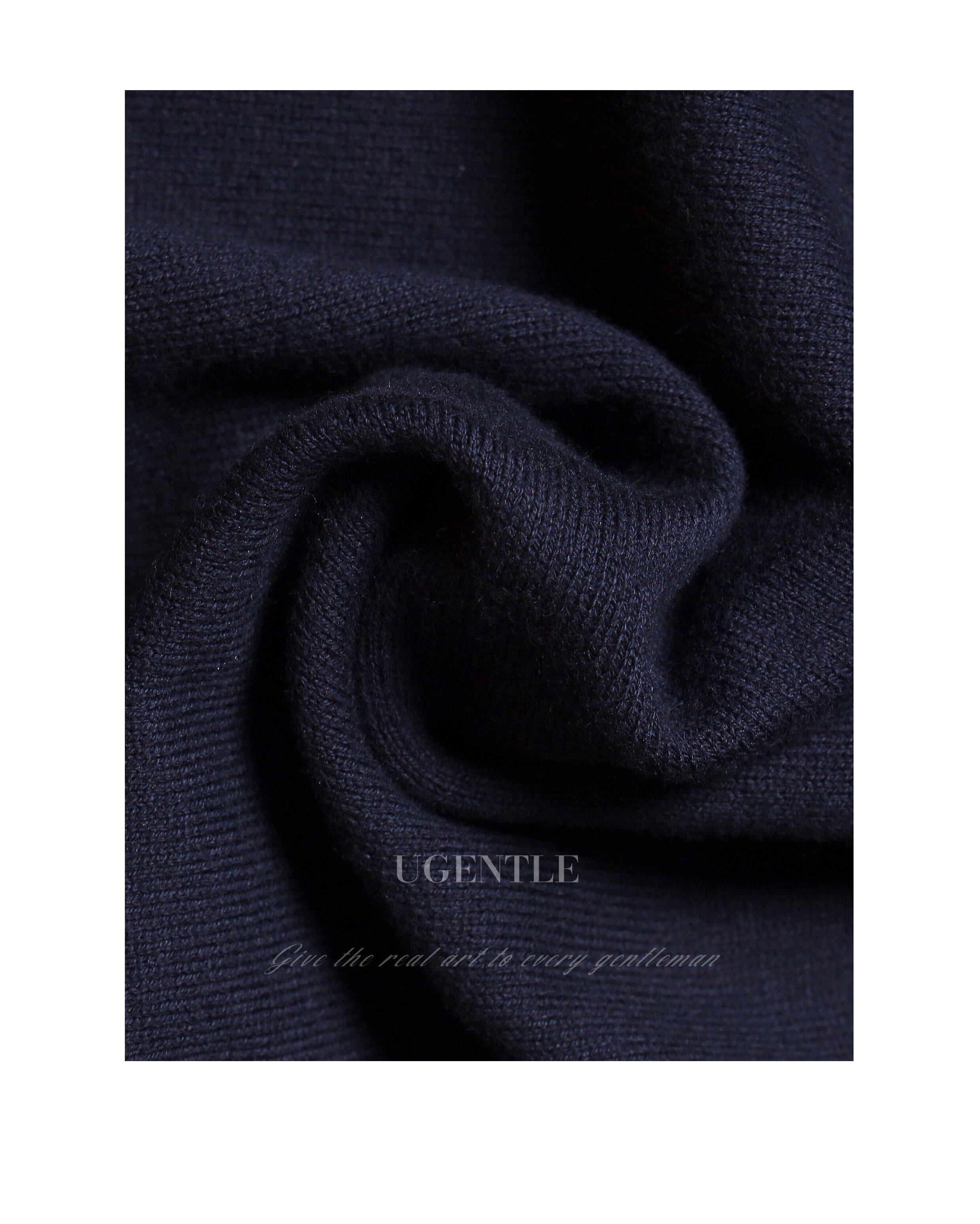 UGENTLE Летняя трикотажная футболка polo, из ворсистого хлопка, короткий рукав 