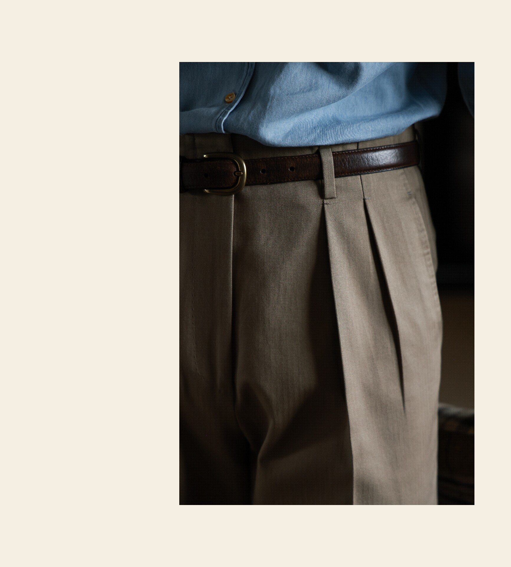 UG мужской иморт из японии узкий Разбросанный тяжеловес хлопок "Керамика земля елочка принт «Старые деньги Голливуда» талия брюки 