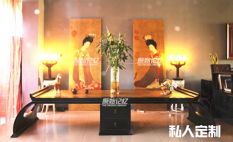 Bộ nhớ gốc Trung Quốc đồ nội thất cổ gỗ rắn trường hợp squat đầu mờ cũ đồ nội thất văn phòng bàn sơn - Bàn / Bàn bàn gỗ uống trà