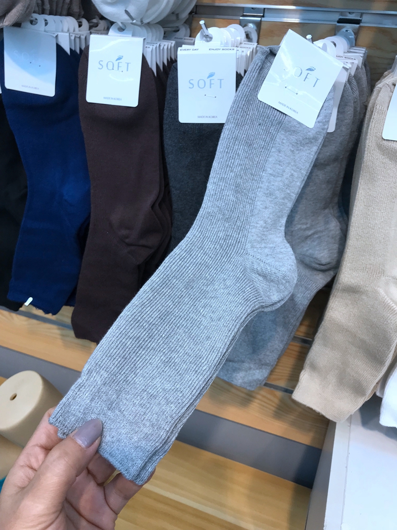 PHẦN MỀM Hàn Quốc mua Dongdaemun mua sợi màu dày phần mùa thu trong đống ống dài của vớ nữ - Bít tất nữ vớ quần