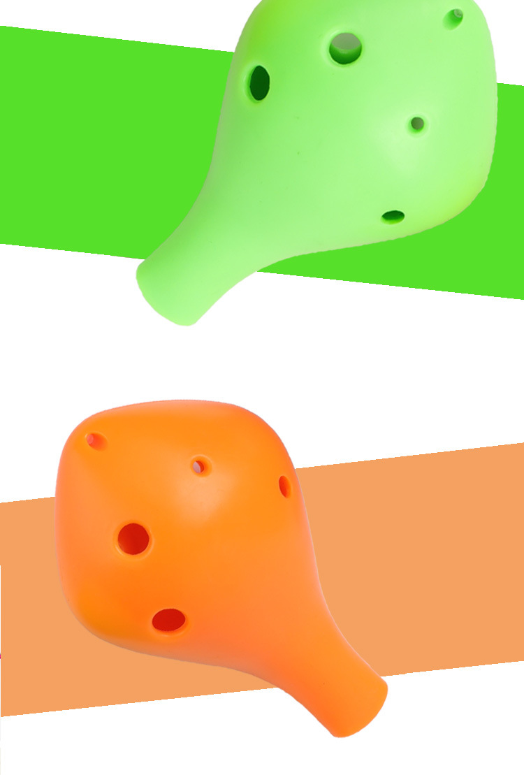 Trẻ em mới bắt đầu 6 lỗ tầm trung c có thể điều chỉnh nhựa Ocarina Chống rơi và loại bền Trường đặc biệt Nhạc cụ quốc gia Ocarina dan ti ba