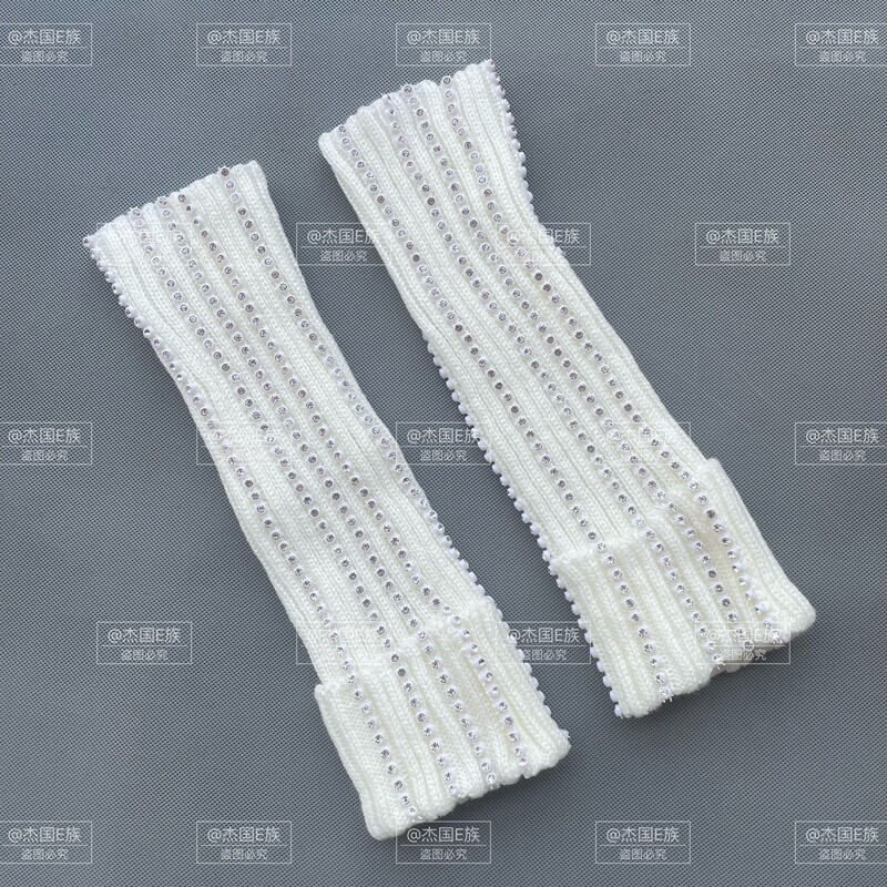 Michael Jackson Michaeljackson Billie White Rhinestone Socks Michael Jackson Michaeljackson Billie White Rhinestone Socks