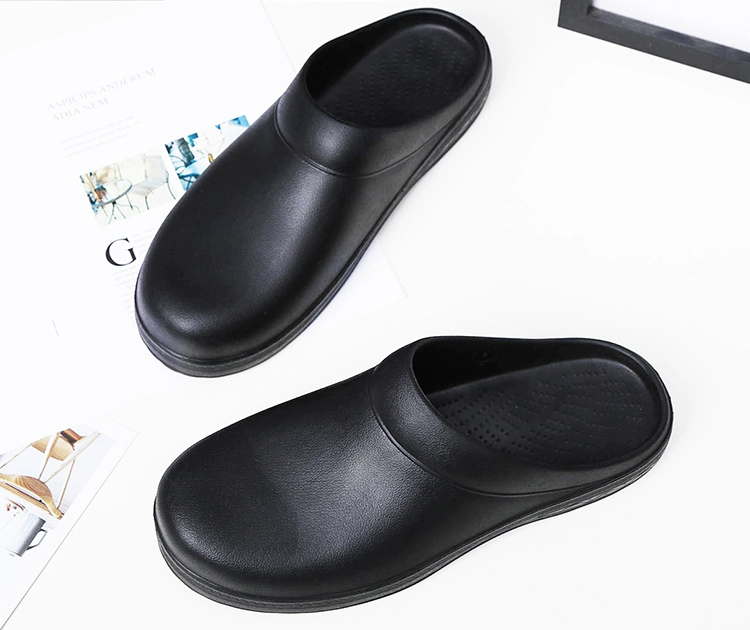 Giày bảo hộ, giày thí nghiệm, giày bác sĩ, giày đầu bếp, giày chống trượt, giày bảo hộ lao động, giày chống trượt căng tin, miễn phí vận chuyển 20073 dép đầu bếp