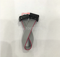 FC-10P double head line 10pin pin JTAG cable spacing 2 0mm AVR download line IDC gray cable