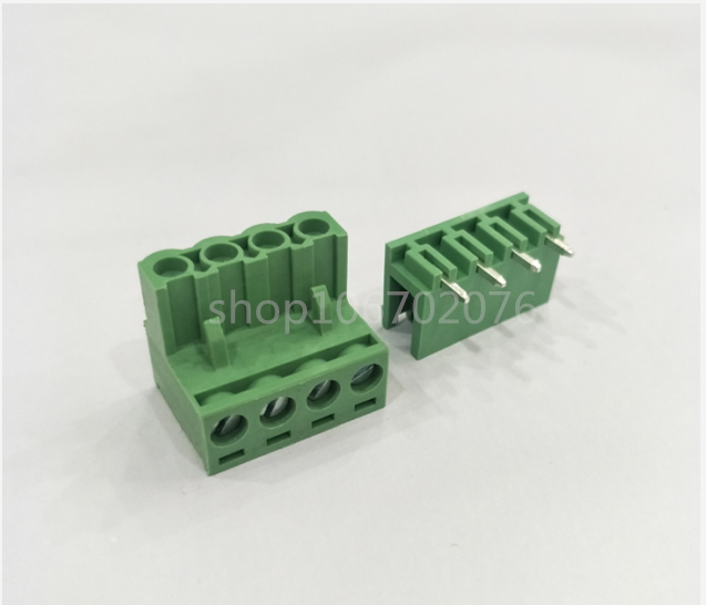 Plug-in-type terminal 2EDG-5 08-4P bent needle 5 08mm 4 Core 4-bit wiring terminal set