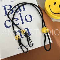 Mask glasses hanging rope hung neck INS wind designer custom smile face Korea same decorative fashion flowing