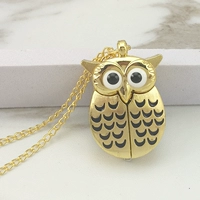 Owl -golden (Cixen Chain) Отправьте кожаную веревку