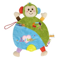 Прорезыватель, успокаивающее полотенце, обезьяна