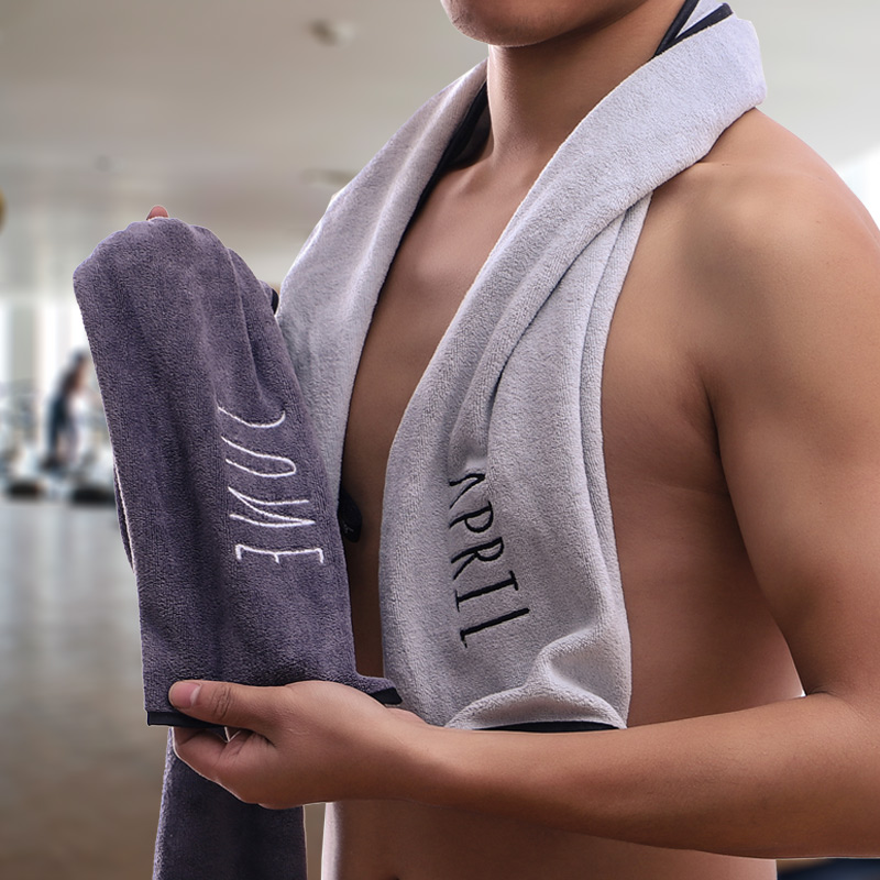 Professional sports towel sweat absorbing gym cushion stool towel quick drying big run stretch sweat wipe sweat towel custom logo