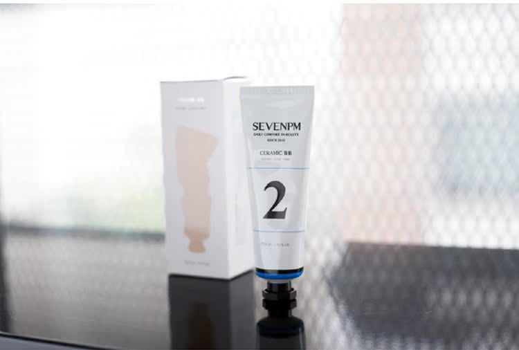 Trang điểm nam Hàn Quốc SEVENPM Men BB Cream 50ml Natural Oil Control Kem che khuyết điểm giữ ẩm mỹ phẩm cho nam