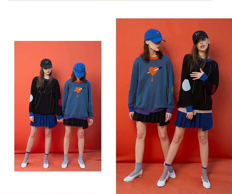 YIZISTORE hat baseball cap flat-brimmed hats for men and women canvas printing fashion lovers curling visor - หมวก - วัสดุอื่นๆ 