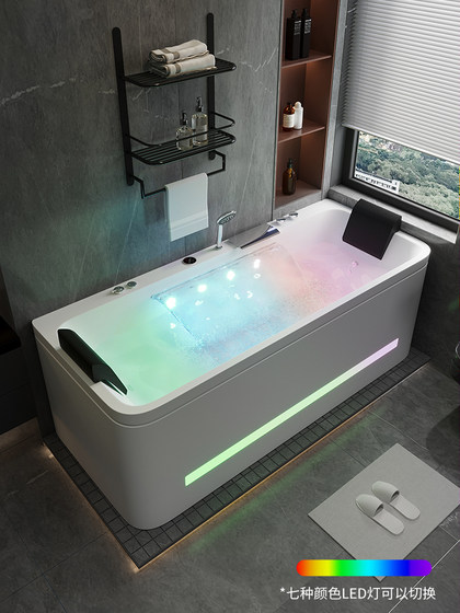 亚克力家用成人浴缸日式冲浪智能按摩大瀑布智能恒温浴缸民宿酒店