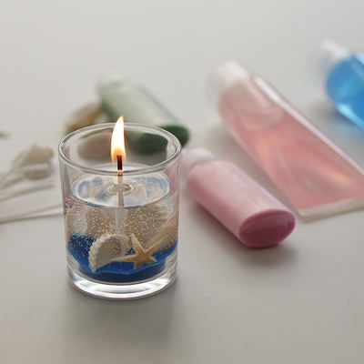 Special offer: Ocean cup materials, crystal wax, jelly wax, colored sand, sea star, shell glass cup, scented candle, DIY materials