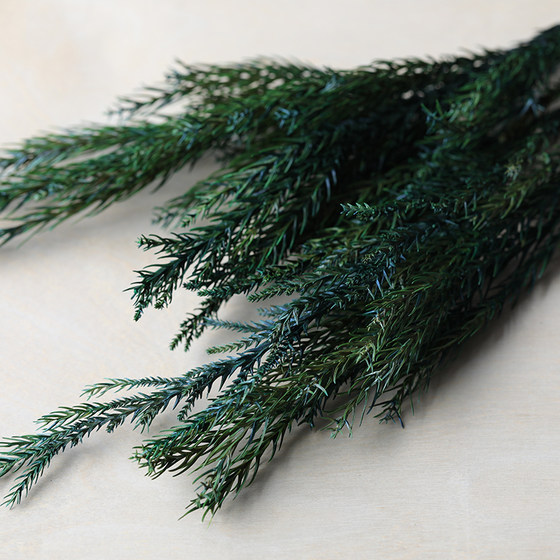 Feiyu hand-made green pine needle dried branches Christmas tree green pine branches dried aromatherapy candle wax chips decorative supplies