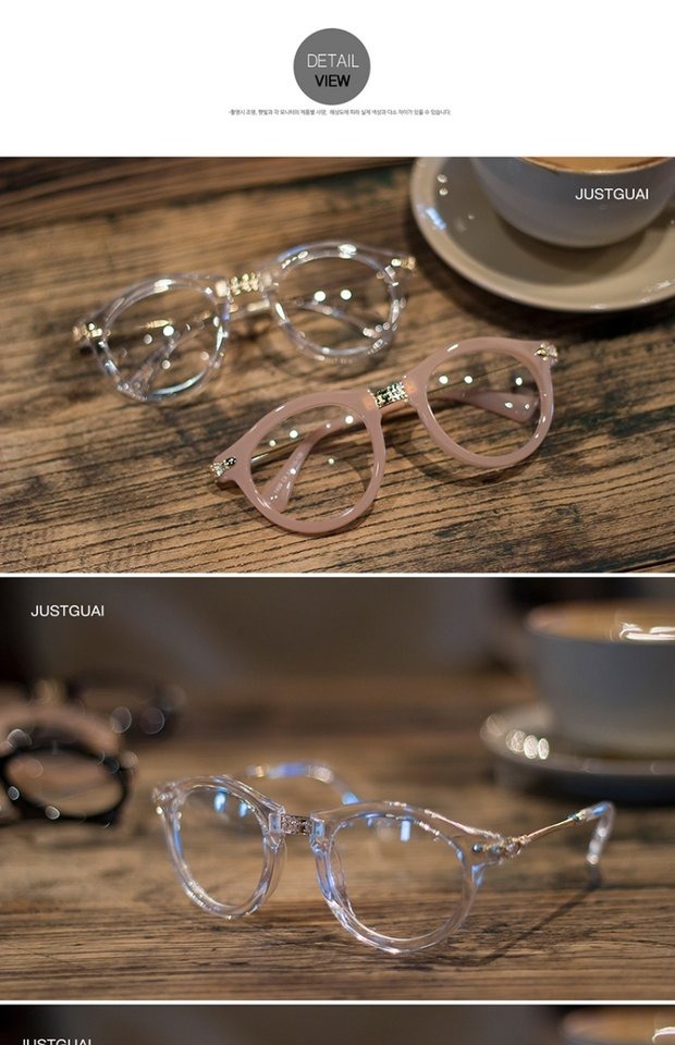 Phiên bản tiếng Hàn của trang trí vòng retro nữ kính sinh viên cận thị khung hipster nam mới hộp mắt kim loại phổ biến kính mắt rayban