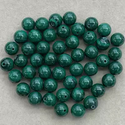 Qiaoyi Jewelry 7308 natural raw mineral malachite ball beads single beads DIY scattered beads multi-treasure string with beads 8mm