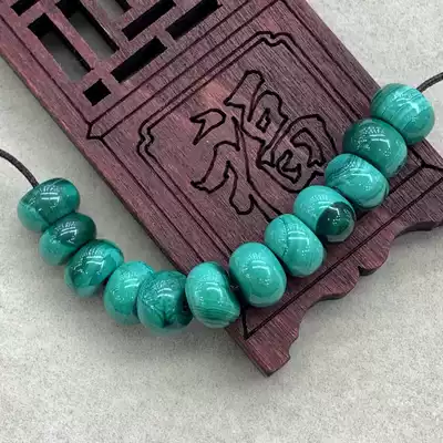 Qiaoyi Jewelry 3121 Natural Malachite Raw Mineral Malachite Drum Beads Abacus Beads 8 * 5mm