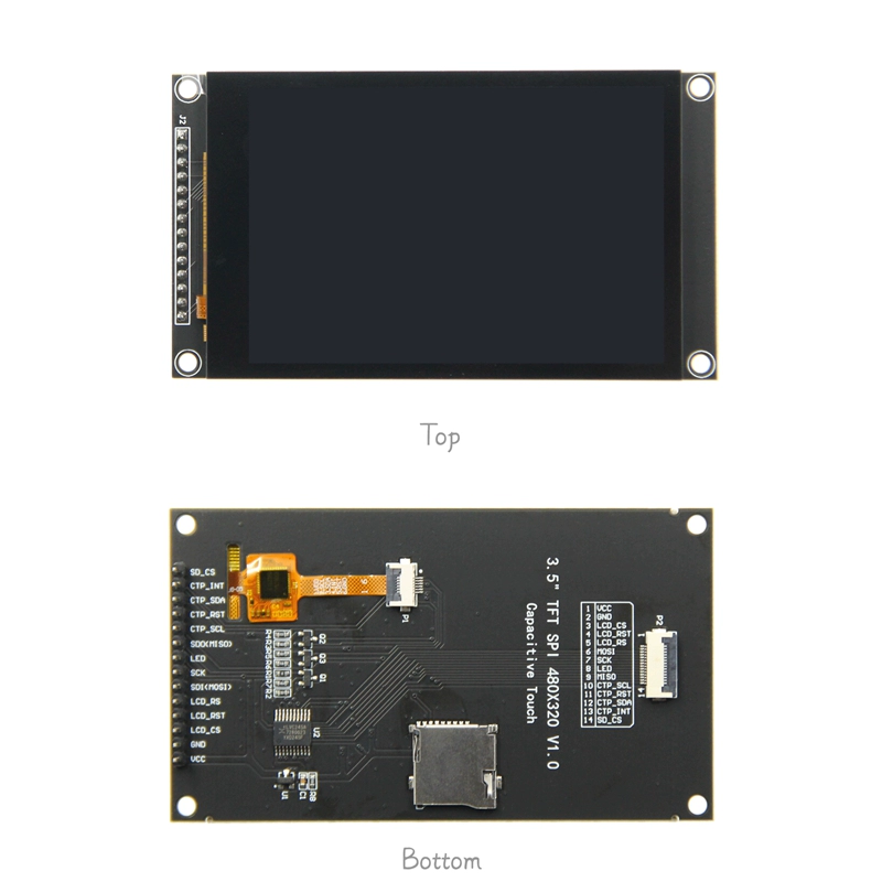 3.5-inch SPI cổng nối tiếp TFT LCD màn hình cảm ứng điện dung màn hình hiển thị module 320*480 IPS phiên bản màu đen