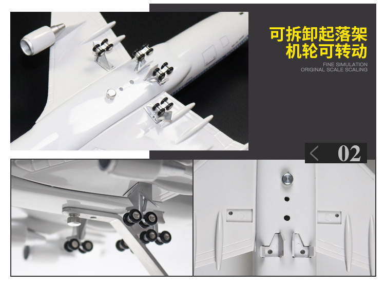 Mô phỏng máy bay mô hình Air China 747 Trung Quốc Southern Airlines 787 Airbus A380 tĩnh máy bay chở khách mô hình bằng giọng nói kích hoạt LED chiếu sáng mô hình xe hơi