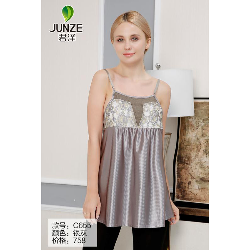 Junze mới phóng xạ dài phù hợp với trang phục bà bầu chính hãng quần áo sợi bạc sling trần mùa thu và mô hình mùa đông áo chống bức xạ điện tử