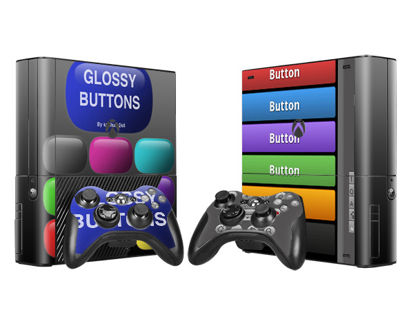 XBOX360E sticker lưu trữ đầy màu sắc bảo vệ phim hoạt hình dán đau +2 xử lý dán để bản đồ có thể được tùy chỉnh - XBOX kết hợp tay cầm ps4