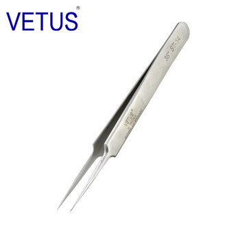 High precision stainless steel tweezers vetus