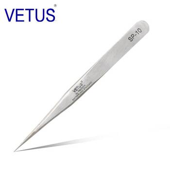 Precision stainless steel tweezers vetus repair tools