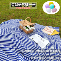 Plastic Thickened Disposable Picnic Mat Outdoor Beach Portable Waterproof Spring Excursions Excursions Tablecloths camping Supplies