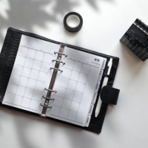 Date-free 12-month plan inside page in simple account check-in log current substitute A5A6 Moterm