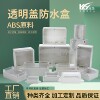 Plastic transparent cover waterproof outlet box