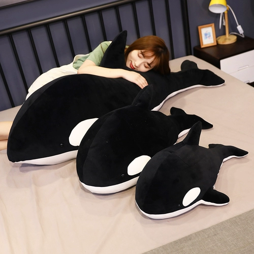 Красная подушка, кукла, плюшевая акула, игрушка для сна