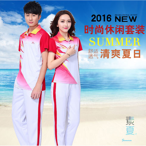 Jinguan mùa hè quần ngắn tay thể thao phù hợp với nữ trang phục khiêu vũ vuông Hàn Quốc lụa trung niên kích thước lớn áo thun nhóm - Thể thao sau set đồ thể thao nữ tay dài