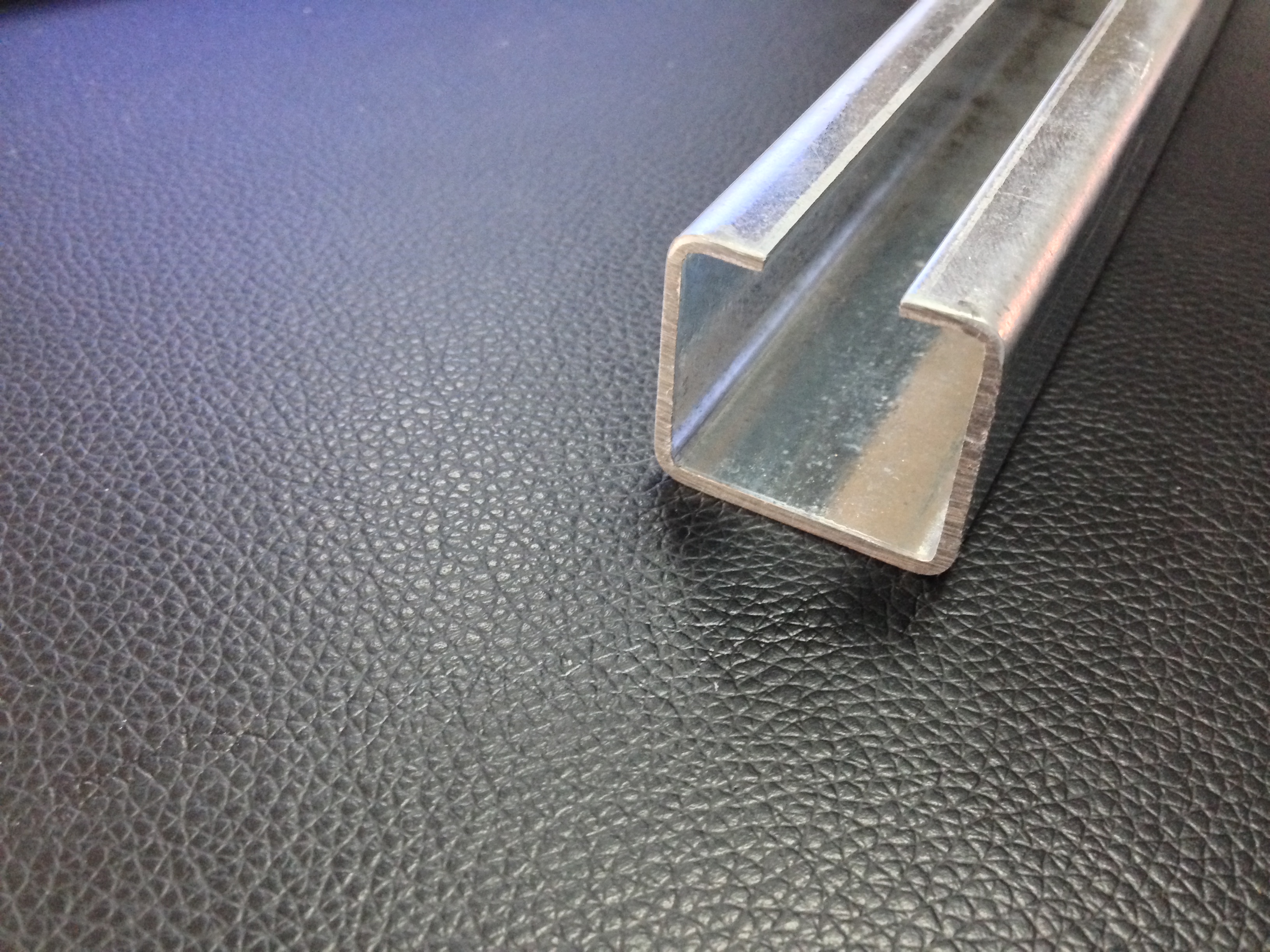 Electroplating C-type slide rail electroplating galvanized rail plated overhead crane rail suspension rail slide rail