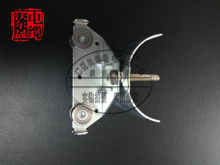 Ningbo galvanized flat wire pulley C-rail cable pulley Crane pulley crane pulley