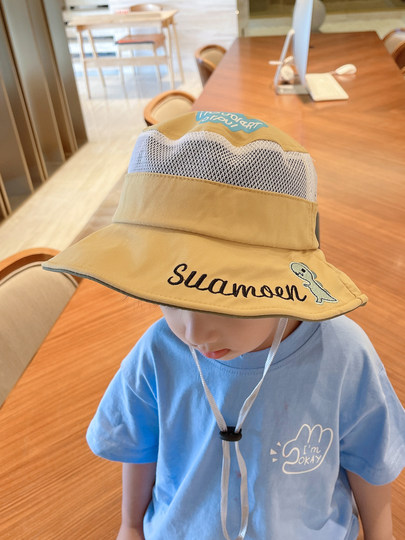 Children's sun hat baby summer thin hat boy anti-UV fisherman hat girl sun protection hat sun hat