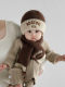 Baby hat boy winter knitted hat set children's scarf outdoor warm two-piece set girl Korean style versatile